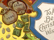 Load image into Gallery viewer, 1910 Santa Claus Christmas Postcard POSTER! (up to 24" x 36") - Martini - Cigar - Cornucopia - Colorful