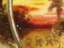 Load image into Gallery viewer, Vintage Thanksgiving Wishbone Art Print - Antique Postcard Reproduction