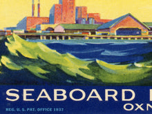 Load image into Gallery viewer, Sea Cured Ventura County Lemons Poster – Vintage California Citrus Crate Label Art, Nautical Ship Illustration, Fruit Advertising Print