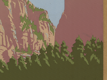 Load image into Gallery viewer, 1930's Zion National Park Poster (up to 24" x 36") - Department of Interior - Vintage Style - Utah