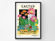 Load image into Gallery viewer, Cactus Vintage Seed Packet POSTER! (up to 24" x 36") - Southwest - Decoration - Succulent - Desert - Pop Art - Antique