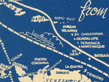 Load image into Gallery viewer, Vintage 1937 Travel Poster (up to 24 x 36) - Ocean Liner - Cruise - Art - South America - Antique