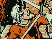 Load image into Gallery viewer, Playing Card Suits Medieval POSTER! (up to 24" x 36") - Vintage - Poker - Las Vegas - Art - Knight - King - Man Cave