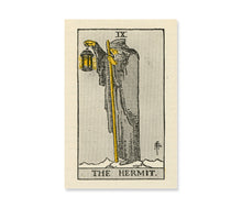 Load image into Gallery viewer, The Hermit Tarot Poster, Vintage Tarot Wall Art, 1918 De Laurence Occult Print