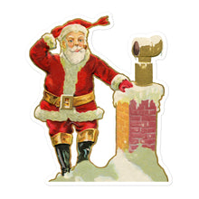 Load image into Gallery viewer, 1908 Vintage Santa Stickers - Santa Claus - Reindeer - Bells - Chimney - Holiday - Gift Wrapping