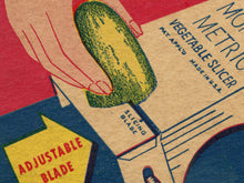 Load image into Gallery viewer, 1950's Morris Metric Vegetable Slicer POSTER! (up to 24" x 36") - Kitchen - Decor - Tools - Gadgets
