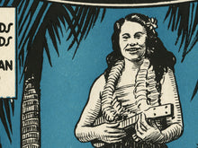 Load image into Gallery viewer, Aloha Oe 1940 Music Poster - Hawaiian - Hawaii - Hula