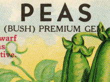 Load image into Gallery viewer, Vintage Green Peas Seed Packet POSTER! (up to 24" x 36") - Kitchen - Vegetables - Garden