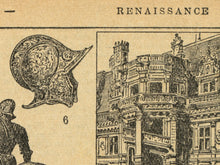 Load image into Gallery viewer, Renaissance Art Poster, Vintage French Language Architecture & Sculpture Print
