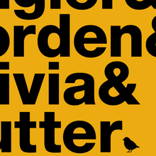 Load image into Gallery viewer, Typeface T-Shirt with names from The Prestige - Film - Movie - Hugh Jackman - Christian Bale - Michael Caine - Magic