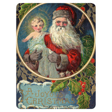 Load image into Gallery viewer, 1912 Santa & Jesus Christmas Blanket - Extra Large Sherpa Throw