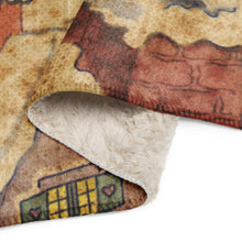 Load image into Gallery viewer, The Night Before Christmas Fleece Blanket Extra Large Sherpa Vintage Style