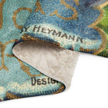 Load image into Gallery viewer, 1912 Santa & Jesus Christmas Blanket - Extra Large Sherpa Throw