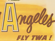 Load image into Gallery viewer, Vintage Los Angeles TWA Travel POSTER! (up to 24 x 36) - California - High Quality