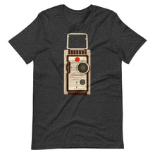 Load image into Gallery viewer, Brownie Movie Camera Unisex T-Shirt - c. 1955 - Multiple Colors and Sizes - Fitted Shirt - Fashion - Photography - Film