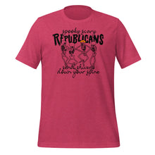 Load image into Gallery viewer, Spooky Scary Republicans T-Shirt - 2024 Election - Novelty Parody Skeletons Shirt Colors