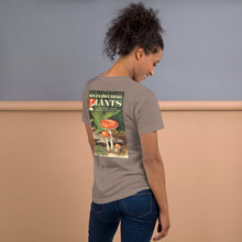 Load image into Gallery viewer, Non-Flowering Plants Mushroom T-Shirt – Retro Botanical Fungi Tee (Unisex Front + Back Print)