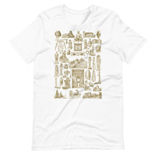 Load image into Gallery viewer, Vintage Egyptian Artifacts T-Shirt - 1906 French Dictionary Print - Archaeology