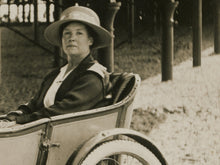 Load image into Gallery viewer, Early Motorcycle & Sidecar Photo Artwork – Glossy Metal Wall Art – Women – Biker – Vintage Style