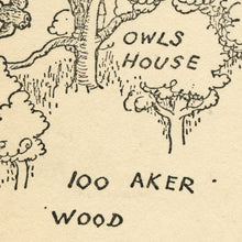 Load image into Gallery viewer, Winnie the Pooh 100 Acre Wood Map POSTER (up to 24" x 36") - Kids - Children - Art