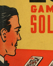 Load image into Gallery viewer, 1939 SOLITAIRE Card Game POSTER! (up to 24" x 36") - Vintage - Antique - Book