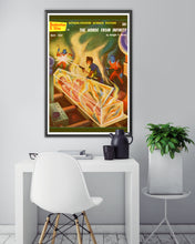 Load image into Gallery viewer, Science Fiction Paperback POSTER! - (up to full-size 24" x 36") - MAY 1957 - Aliens - SciFi - Book - Laser Guns - Space - Reading - Office