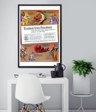 Load image into Gallery viewer, POSTER of a 1941 Gargoyle Oil / Socony Ad - Products from Petroleum - Petroliana