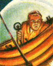 Load image into Gallery viewer, Science Fiction Paperback POSTER! - (up to full-size 24" x 36") - JULY 1956 - Robots - SciFi - Book - Lasers - Space - Reading - Kids