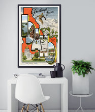 Load image into Gallery viewer, IDAHO Large Letter Postcard POSTER! (up to 24" x 36") - Vintage - Travel - Greetings