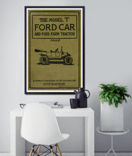 Load image into Gallery viewer, 1919 Ford Model T Handbook POSTER! - Classic Cars - Victorian - Cover - Mr. Toad's Wild Ride - Motors - Car - Shop - Art - Automobilia
