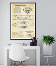 Load image into Gallery viewer, Vintage "It's a Small World" BOAT Patent Art Poster! (up to 24" x 36") - 1965 - Fantasyland - Ride