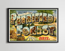 Load image into Gallery viewer, PETRIFIED FOREST Arizona Vintage POSTER! (up to 24" x 36") - National Parks - Landmarks - Nature - Backpacking - Travel - United States