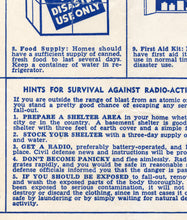 Load image into Gallery viewer, 1955 Atomic Age Info Brochure POSTER! (24" x 36" or smaller!) - Nuclear - Fallout Shelter - Bomb - WW2 - Vintage