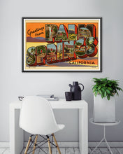 Load image into Gallery viewer, Vintage PALM SPRINGS "Large Letter" POSTER! (up to 24" x 36") - Vintage - Antique - Joshua Tree - Desert - Vacation - Coachella - Southwest