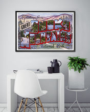 Load image into Gallery viewer, Great Smoky Mountains National Park POSTER! (up to 24 x 36 inches) - Vintage Large Letter Postcard