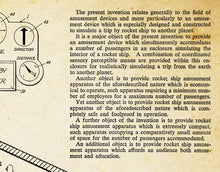 Load image into Gallery viewer, 1956 Disney Rocket to the Moon Patent Art POSTER! (up to 24" x 36") - Tomorrowland