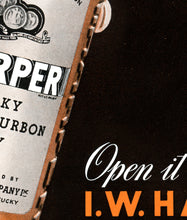 Load image into Gallery viewer, Premium 1941 I.W. Harper Whiskey POSTER! (up to 24" x 36") - Fortune Magazine Ad - Bourbon - Vintage - Bar