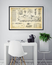 Load image into Gallery viewer, 1960 Disneyland Submarine Voyage Patent Art Poster! (up to 24 x 36) - Fantasyland - Vintage