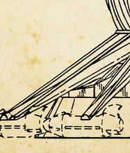Load image into Gallery viewer, 1992 Disney Astro Orbiter Patent Art POSTER! (up to full-size 24" x 36") - Tomorrowland - Rocket Jets - Space - Planets - Disneyland - Rides
