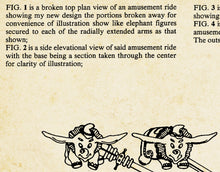 Load image into Gallery viewer, 1980's Dumbo Patent Art POSTER! (up to 24 x 36) - Disney - Disneyland - Fantasyland