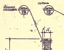 Load image into Gallery viewer, Vintage Haunted Mansion Blueprint POSTER! (up to 24" x 36") - Disneyland - Disney - Theme Parks - New Orleans Square - Doom Buggy - Ghosts