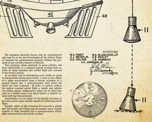 Load image into Gallery viewer, 1963 NASA Space Capsule Patent Poster! (up to 24 x 36 inches) - Mercury - Apollo - Astronauts