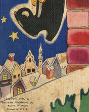 Load image into Gallery viewer, Vintage Night Before Christmas Book POSTER! (up to 24" x 36") - c. 1947 - Santa - Reindeer - Gifts