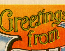 Load image into Gallery viewer, Vintage NEW YORK CITY "Large Letter" Postcard Poster! (up to 24 x 36) - Antique - Big Apple