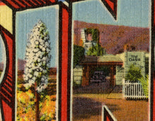 Load image into Gallery viewer, Vintage PALM SPRINGS "Large Letter" POSTER! (up to 24" x 36") - Vintage - Antique - Joshua Tree - Desert - Vacation - Coachella - Southwest