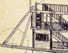 Load image into Gallery viewer, Vintage Mark Twain STEAMBOAT Blueprint POSTER! (up to 24 x 36 inches) - Disneyland - Frontierland - Riverboat
