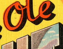 Load image into Gallery viewer, Vintage Southwest Postcard POSTER! (up to 24x36) - Large Letter - California - New Mexico