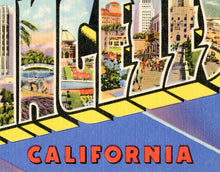Load image into Gallery viewer, Los Angeles Large Letter Postcard POSTER! (multiple sizes) - LA - California - Travel