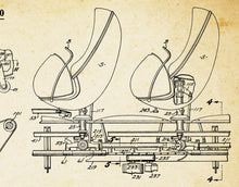 Load image into Gallery viewer, Vintage Omnimover (Haunted Mansion & Spaceship Earth) Patent Art POSTER! (up to 24" x 36") - Disneyland - Disney - Epcot - Theme Parks