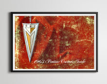 Load image into Gallery viewer, 1963 PONTIAC Owner's Manual POSTER! (up to 24 x36 inches) - Classic Cars - Vintage - Antique